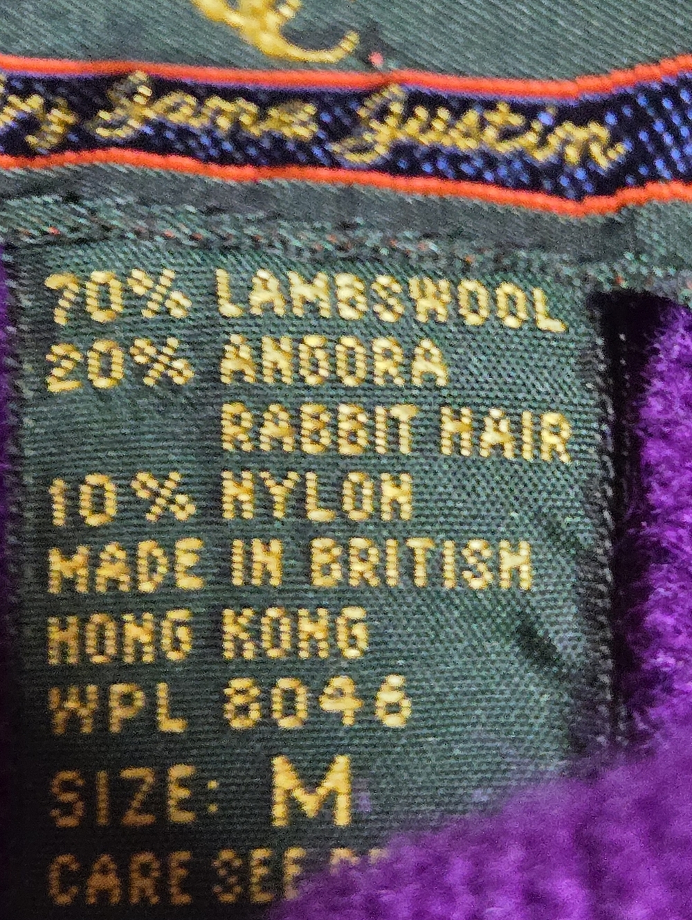 Vibtage Charter Club Lamb Wool & Rabbit Hair Long Sweater Medium Goldtone Button - Picture 2 of 9